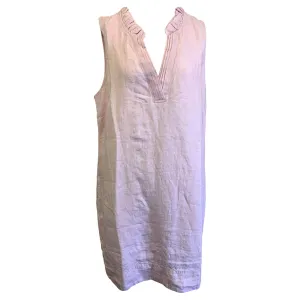 Womens Tommy Bahama Sportswear Tommy Bahama Women's Two Palms Double Ruffle Linen Dress - Touch Of Pink