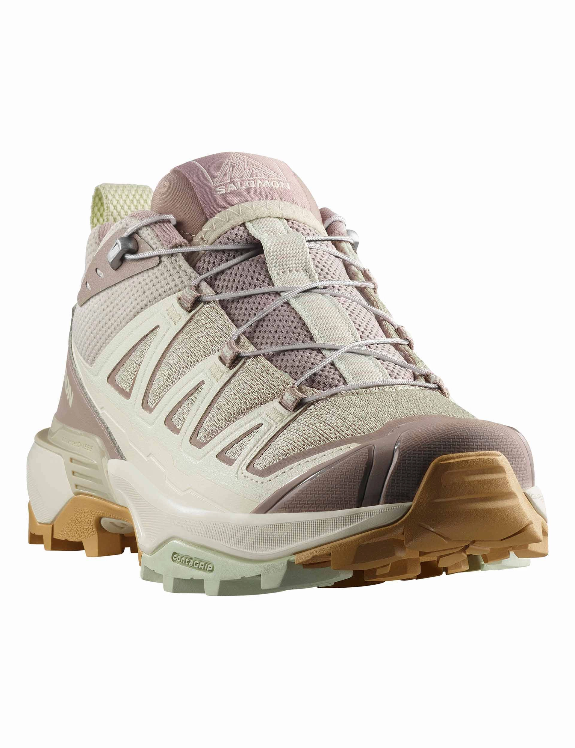 X Ultra 360 Edge - Rainy Day/Vanilla Ice/Canary Green Salomon high-performance outdoor shoes