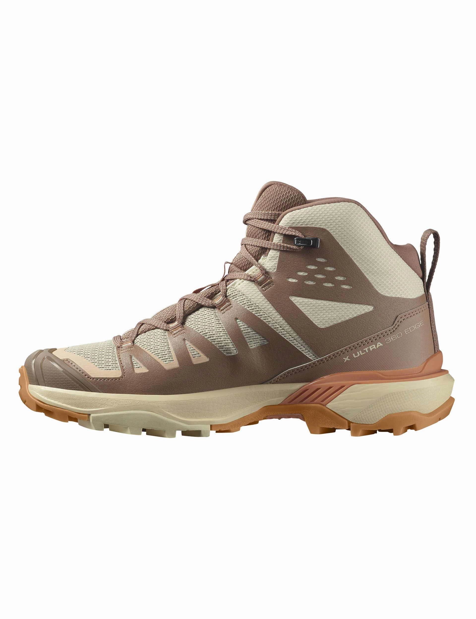 X Ultra 360 Edge Mid Gore-Tex - Shortbread/Raw Umber/Prairie Sunset Salomon high-performance outdoor shoes
