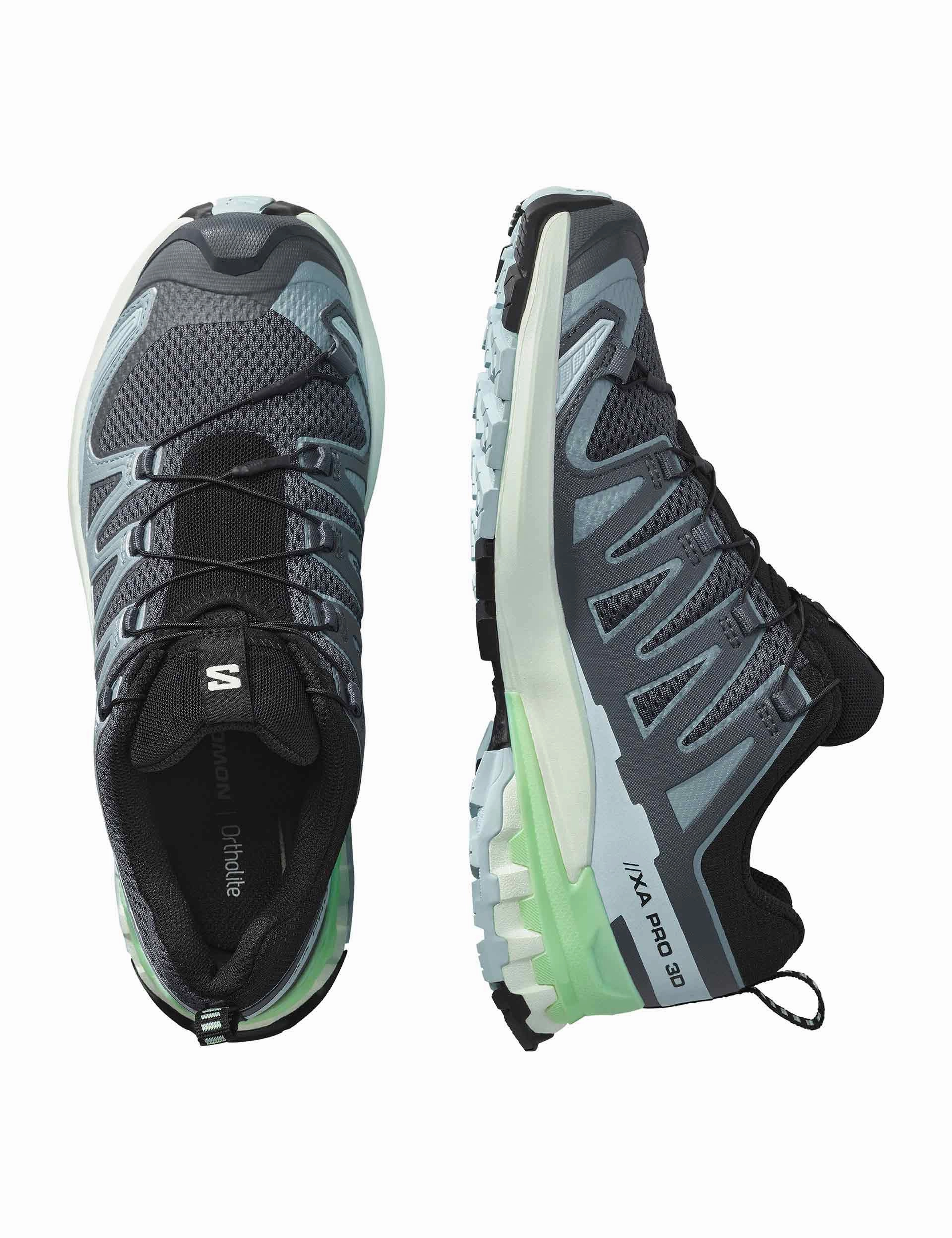 XA Pro 3D V9 - Turbulence/Iced Aqua/Patina Green Salomon high-performance outdoor shoes