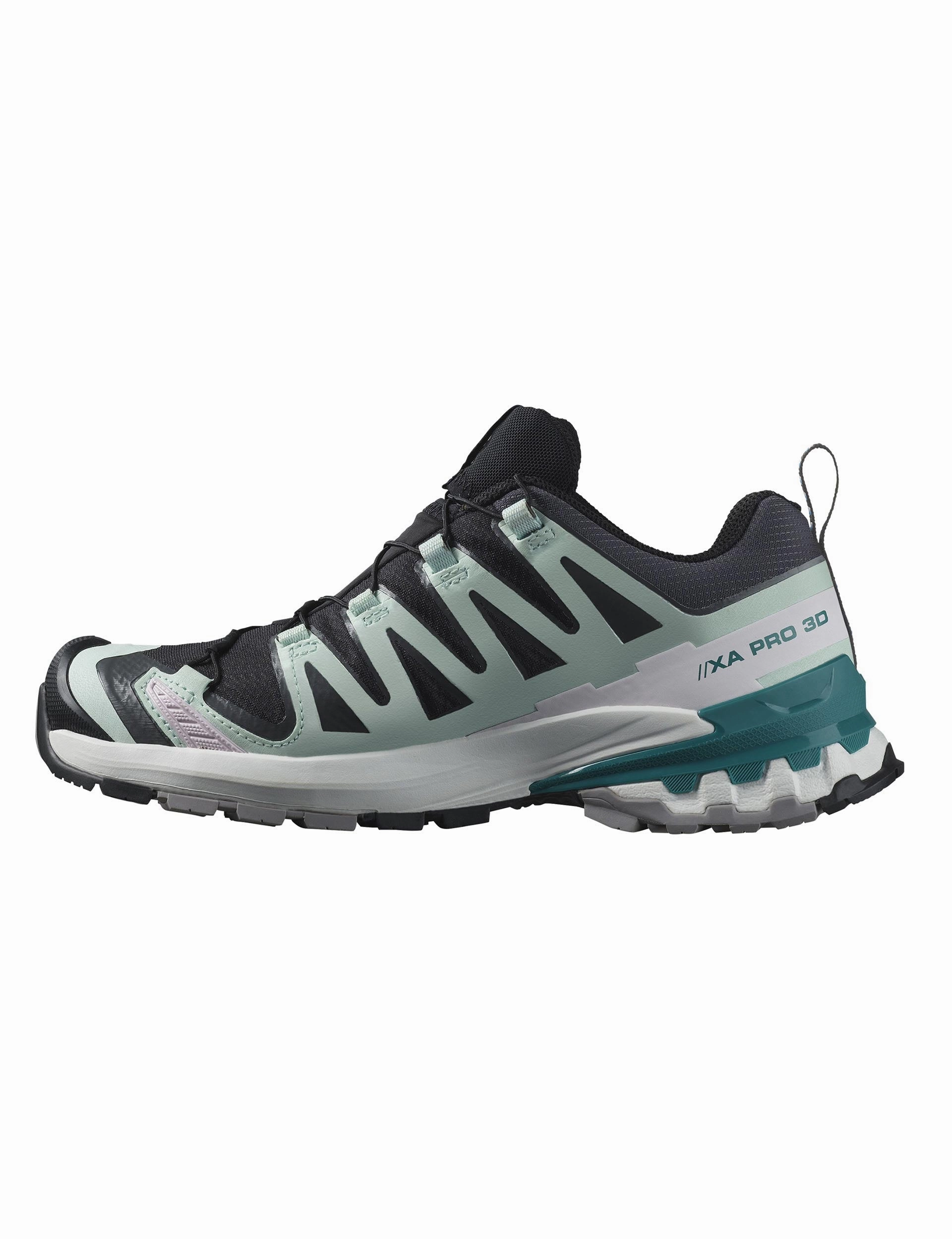 XA Pro 3D V9 Gore-Tex - Black/Bleached Aqua/Harbor Blue Salomon high-performance outdoor shoes
