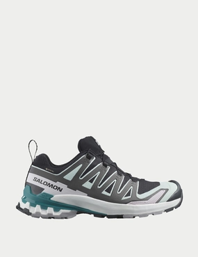 XA Pro 3D V9 Gore-Tex - Black/Bleached Aqua/Harbor Blue Salomon trail running shoes for rugged terrain