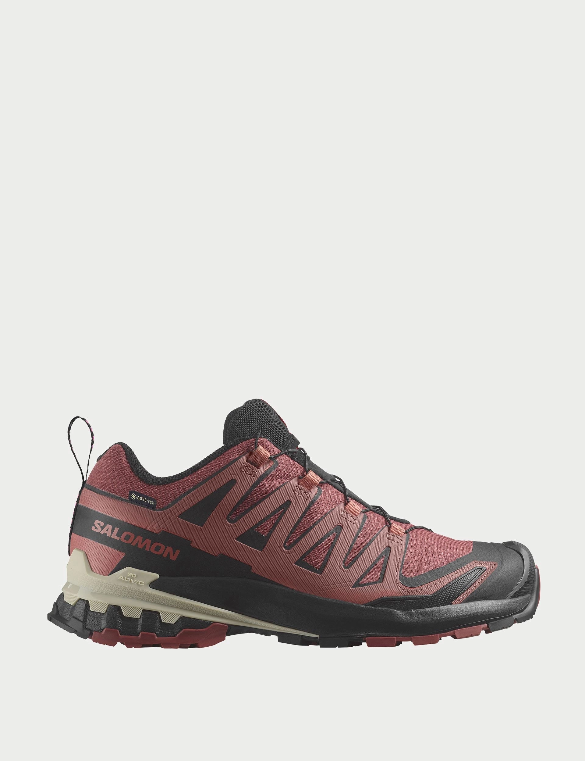 XA Pro 3D V9 Gore-Tex - Cow Hide/Black/Faded Rose Salomon trail running shoes for rugged terrain
