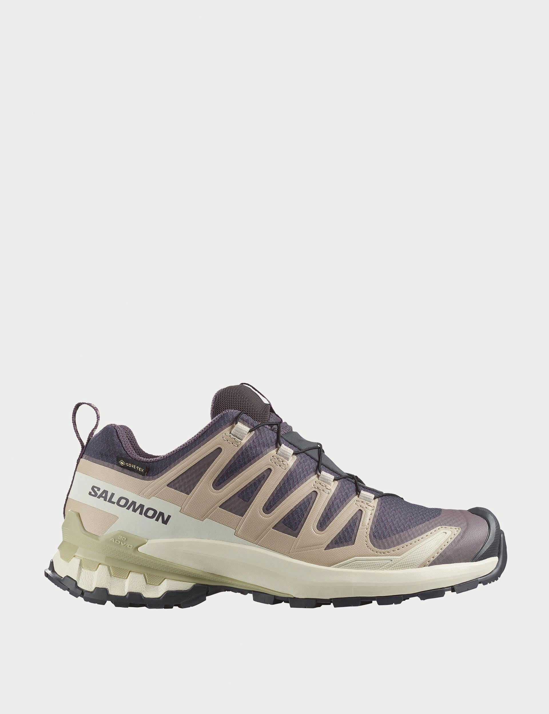 XA Pro 3D V9 Gore-Tex - Nine Iron/Oxford Tan/Alfalfa Salomon trail running shoes for rugged terrain
