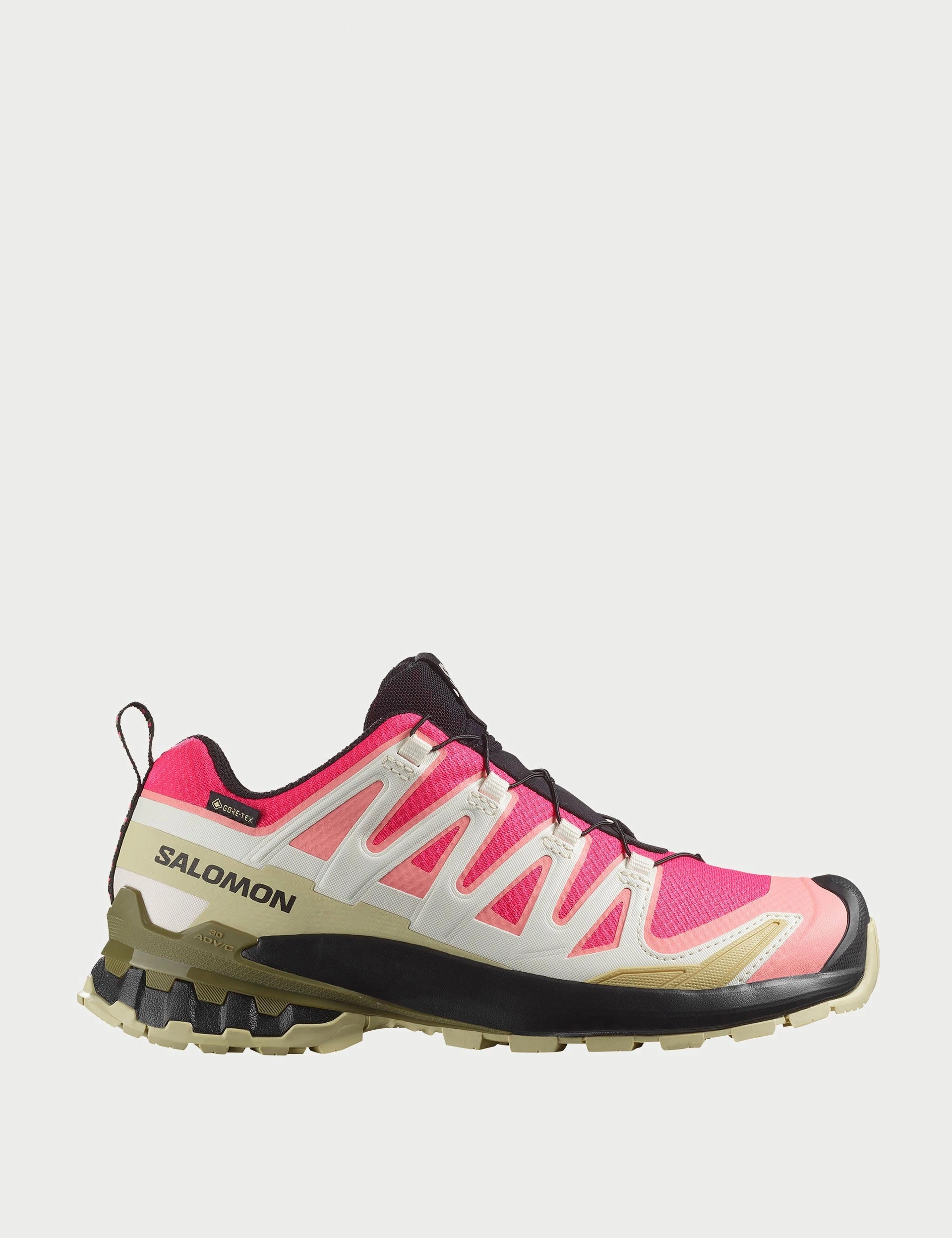 XA Pro 3D V9 Gore-Tex - Rouge Red/Vanilla Ice/Martini Olive Salomon trail running shoes for rugged terrain
