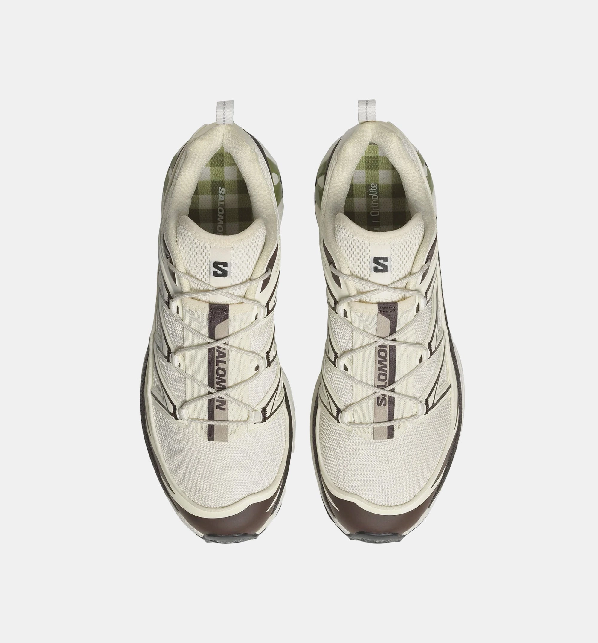 XT 6 Expanse Mens Lifestyle Shoe - Vanilla Ice/Black Coffee/Green Salomon high-performance outdoor shoes