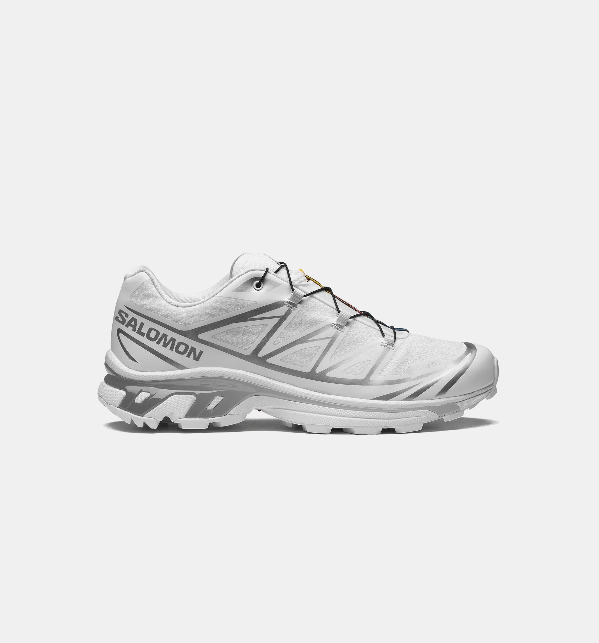 XT 6 Gore Tex Mens Lifestyle Shoe - White/White/Footwear Silver Salomon hiking shoes with grip and durability