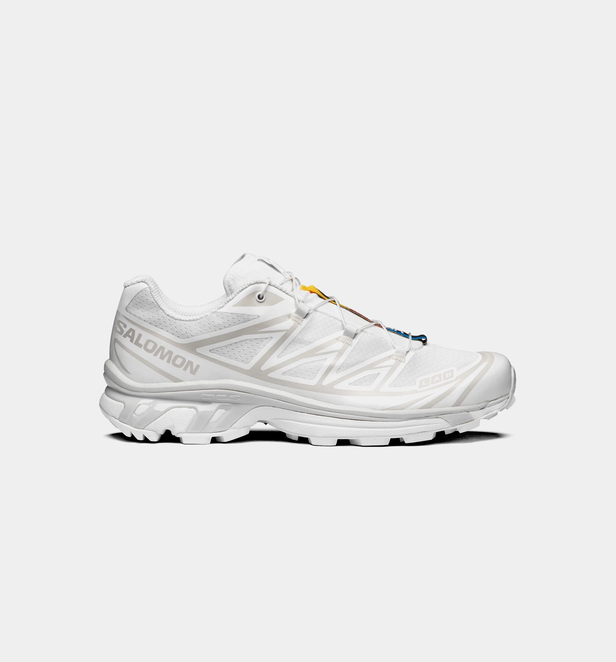 XT 6 Mens Lifestyle Shoe - White/Lunar Rock Salomon hiking shoes with grip and durability