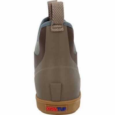 XTRATUF 6" ANKLE DECK BOOT MEN'S MEDIUM AND WIDE Xtratuf waterproof work boots
