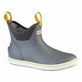XTRATUF 6" ANKLE DECK BOOT MEN'S MEDIUM AND WIDE Xtratuf waterproof boots for fishing and work