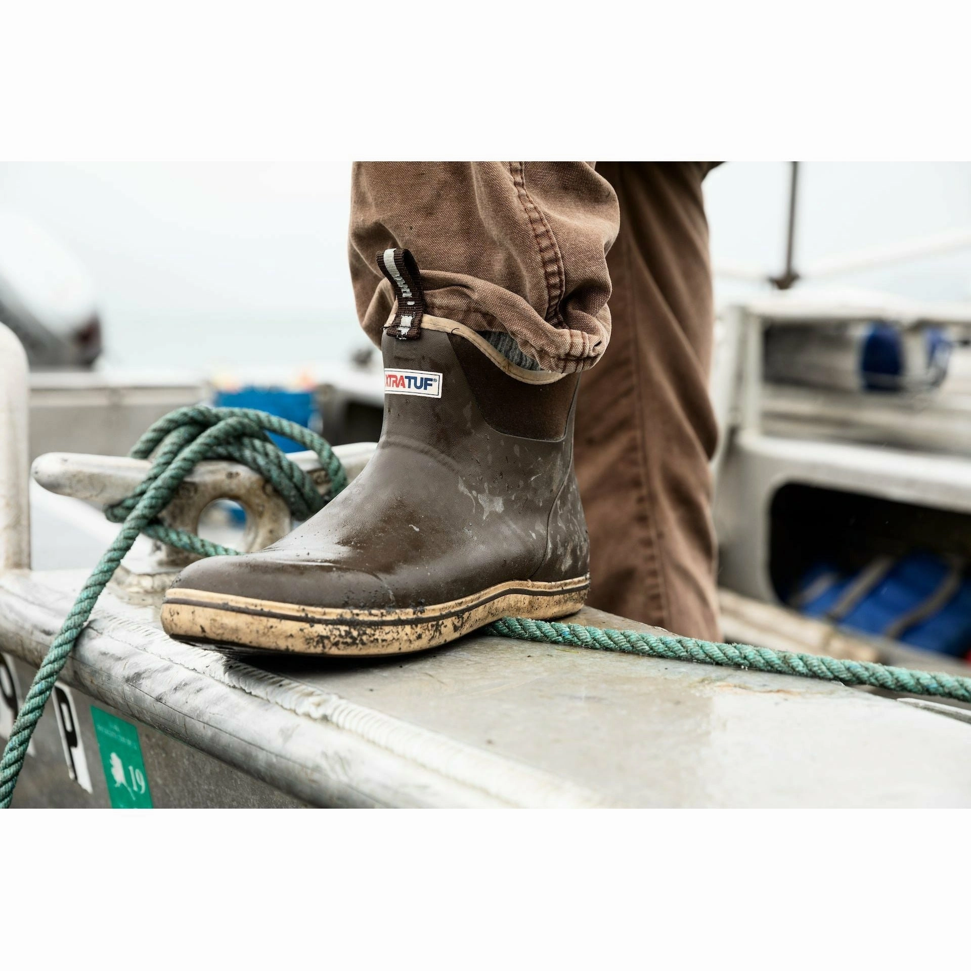 XTRATUF 6" ANKLE DECK BOOT MEN'S Xtratuf waterproof work boots